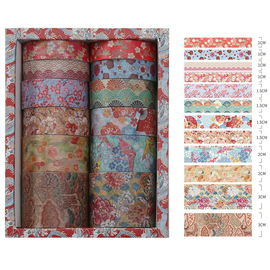 Japanese Washi Tape Set (12 Rolls)|Spring type