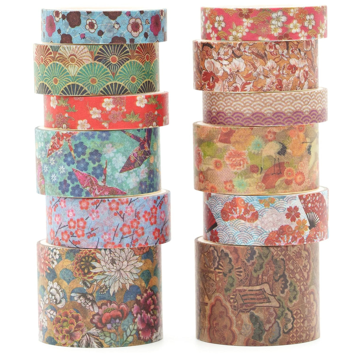 Japanese Washi Tape Set (12 Rolls)｜Spring type