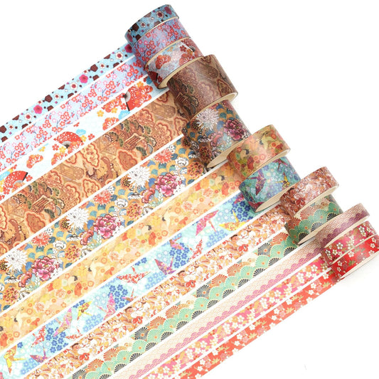Japanese Washi Tape Set (12 Rolls)｜Spring type