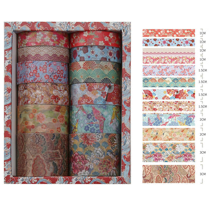 Japanese Washi Tape Set (12 Rolls)｜Spring type